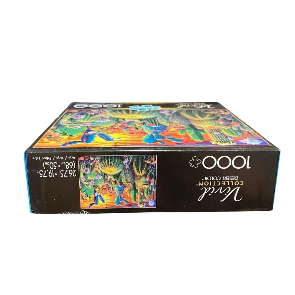Vivid Collection Desert Color 1000 Piece Jigsaw Puzzle Cactus New Buffalo Games